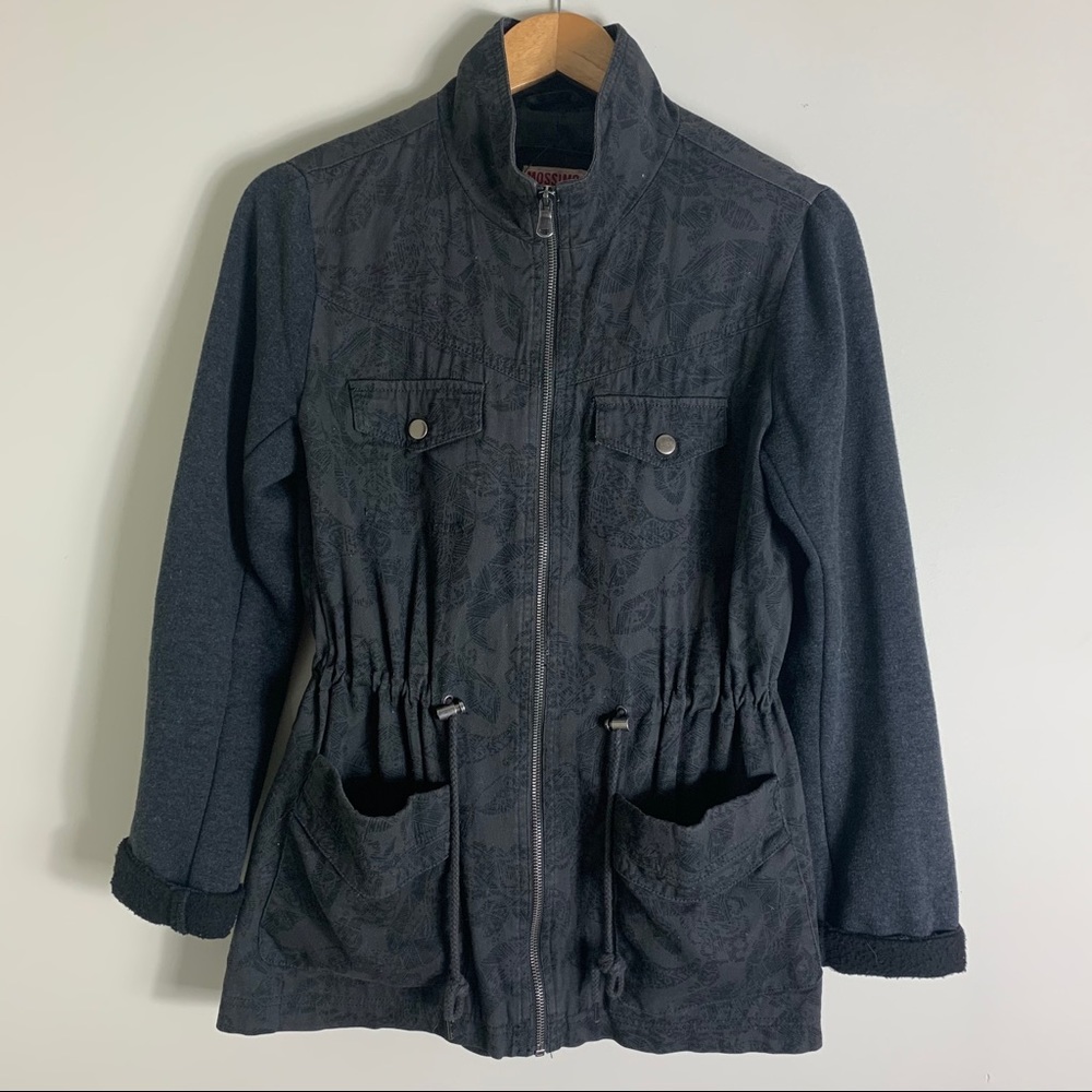 Grey Pattered Utility Jacket